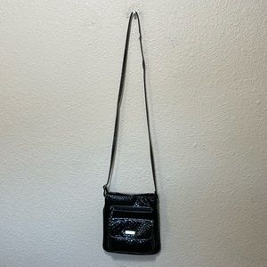 Koltov Faux Patent Leather Purse. Very Good Condition. About 9" By 9 1/2".